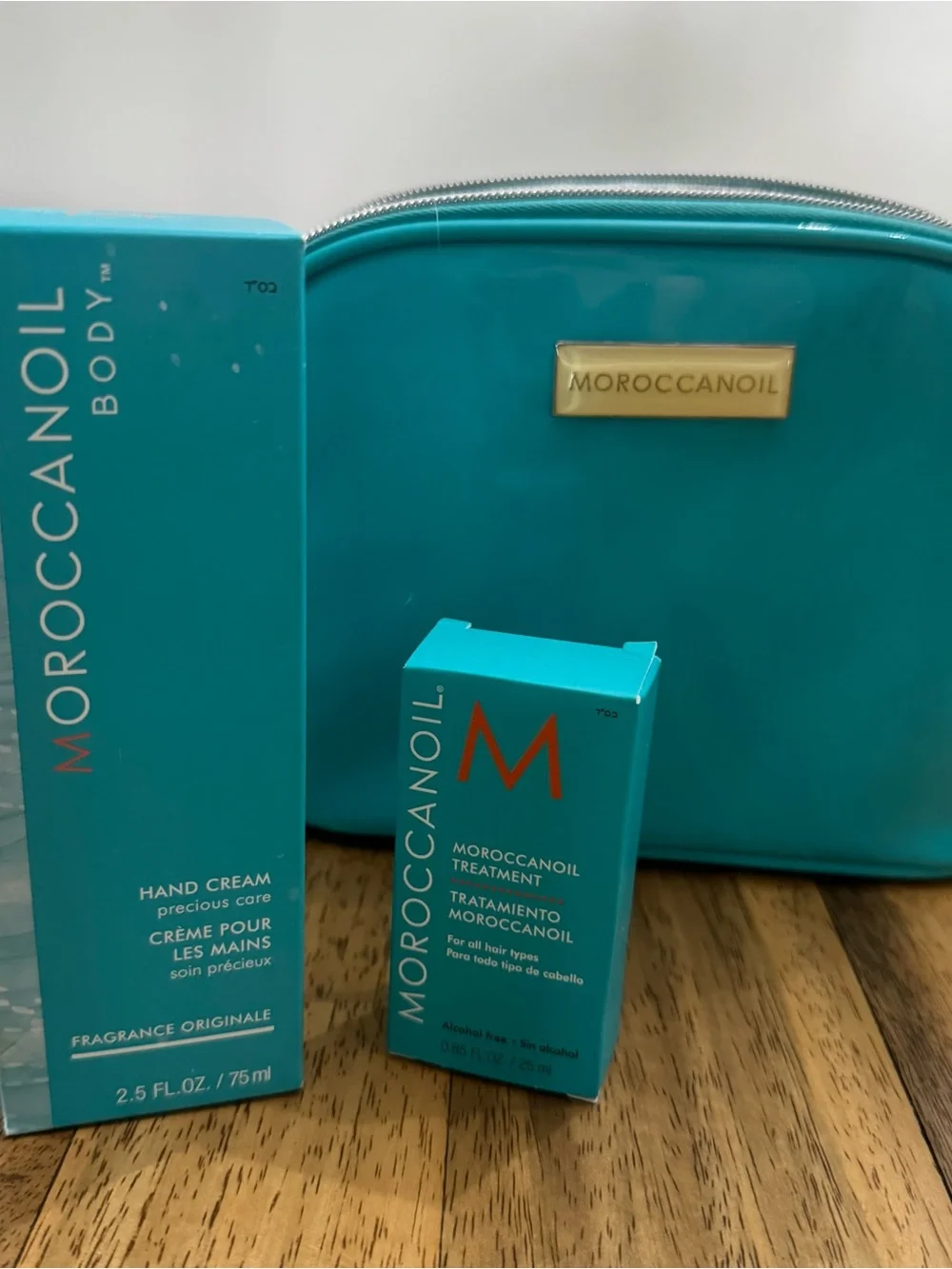 Moroccanoil Teal Cosmetic Set with Treatment Oil & Hand Cream